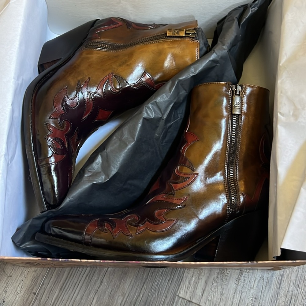 Jo Ghost emblazoned short boot in bronze 38 - Picture 14 of 15